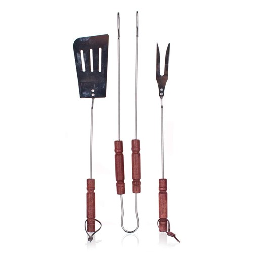 HAPPY GREEN Souprava na grilování chrom, 3 ks 5012050-A