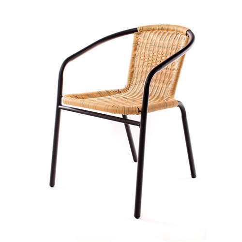 HAPPY GREEN Ocelové křesílko PE Ratan 50XYC-067A