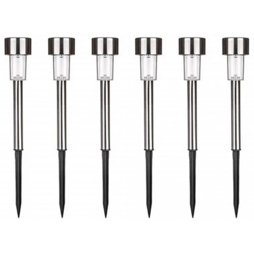 HAPPY GREEN Sada solárních lamp, 6 ks, nerez 09221006