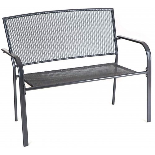 HAPPY GREEN GARDE Lavička zahradní ocelová, 106 x 88 x 58,5 cm 50321231