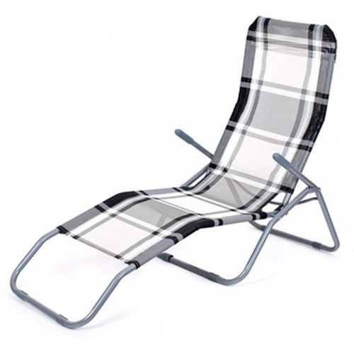 HAPPY GREEN Plážové lehátko antracit, kostka 50F2031XAC