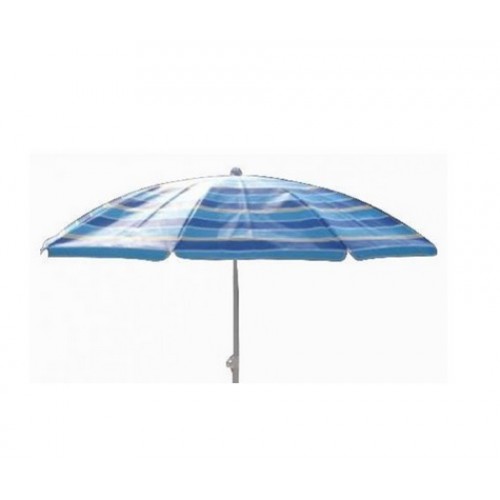 HAPPY GREEN Slunečník 180 cm, modré pruhy 50ZJ16081