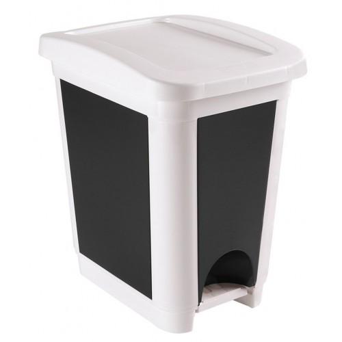 HEIDRUN Odpadkový koš pedálový, 45 x 29,5 x 40 cm, 30 l, bílá 1494