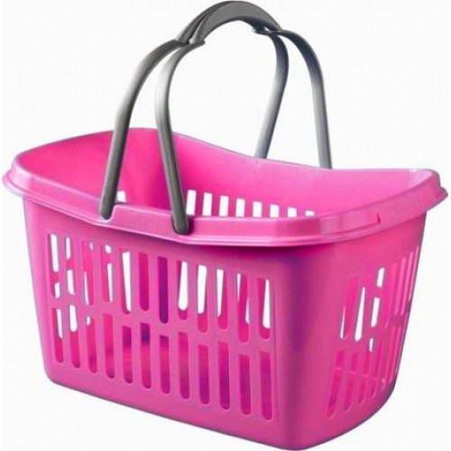 HEIDRUN TWILLIE nákupní košík 22 x 40 x 30 cm růžový 1103