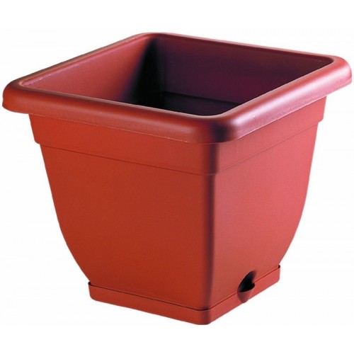 HEIDRUN Květináč s miskou čtvercový BELL velký