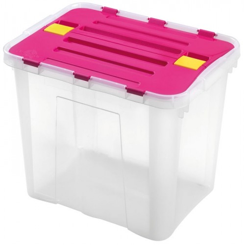 HEIDRUN Box úložný s integrovaným černým víkem 30l 1643 HEIDRUN Box úložný s integrovaným černým víkem 30l 1643