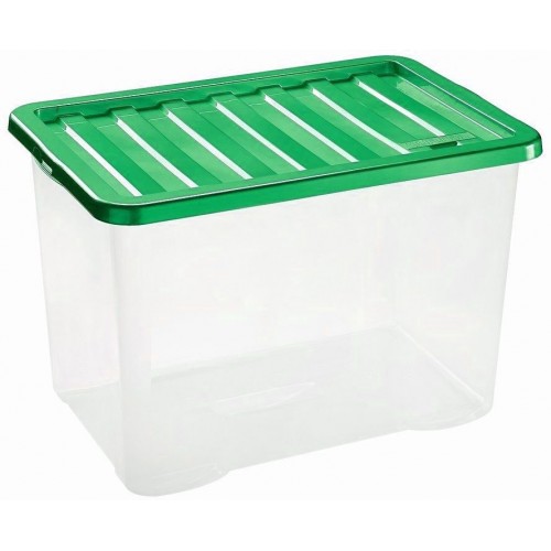 HEIDRUN Box úložný Quasar, 38 x 28,5 x 28 cm, 22 l, víko zelené1624z