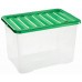 HEIDRUN Box úložný Quasar, 38 x 28,5 x 28 cm, 22 l, víko zelené1624z