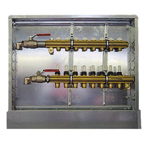 HERZ Kompletní rozdělovač pro připojení i podlahového vytápění 6-okruhový 1857606