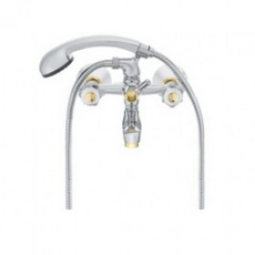 HERZ Val vanová směšovací baterie včetně sprchové hadice a růžice UH07351 HERZ Val vanová směšovací baterie včetně sprchové hadice a růžice UH07351