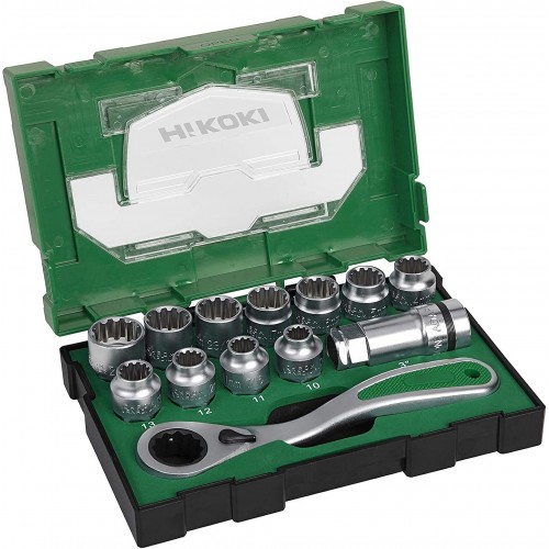 HiKOKI 40030033 Sada nástrčných klíčů 1/2", 13ks