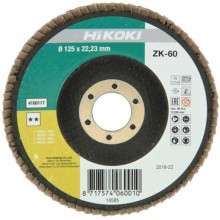 HiKOKI 4100117 Brusný lamelový kotouč na nerez a kov 125x22,23mm, Z60