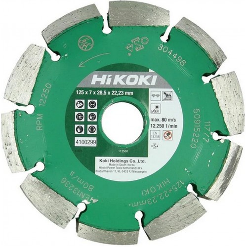 HiKOKI 4100299 Drážkovací frézovací kotouč 125mm, trojřadý 4100299