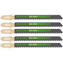 HiKOKI 750021 HCS Plátek na dřevo do přímočaré pily, 100,4/75x9,5x1,25mm, 5ks