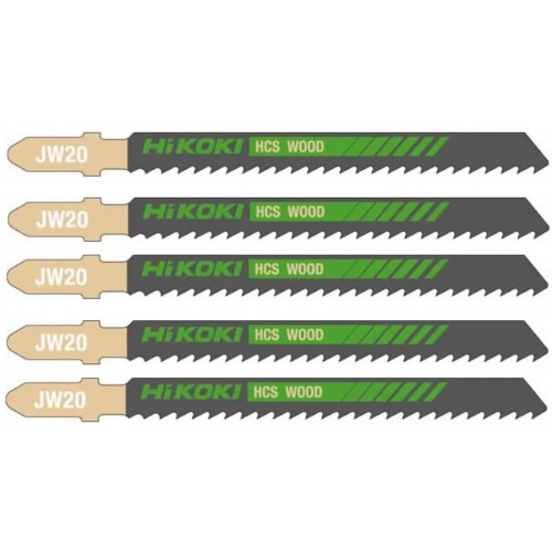 HiKOKI 750021 HCS Plátek na dřevo do přímočaré pily, 100,4/75x9,5x1,25mm, 5ks