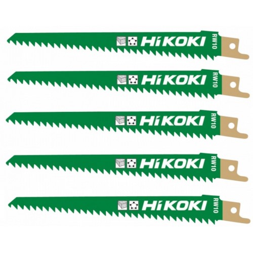 HiKOKI RW10 Plátky do pil ocasek na dřevo 150/128,5x19x1,25mm (5ks) 752030