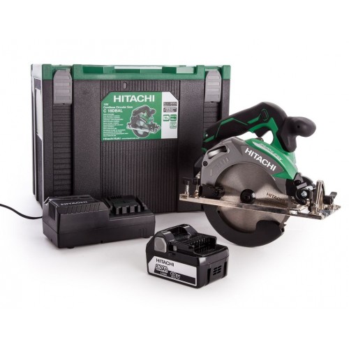 HiKOKI C1806DBWPZ Aku kotoučová pila, 165mm (2x5Ah/18V) HitBox