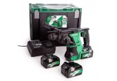 HiKOKI (Hitachi) DH36DPAWRZ Aku kombinované kladivo SDS-Plus (36V/2x2,5Ah/3J) HitBox
