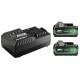 HiKOKI UC18YSL3WJZ Aku sada Multi Volt (2 x 8Ah)18V - 4Ah 36V+ nabiječka UC18YSL3