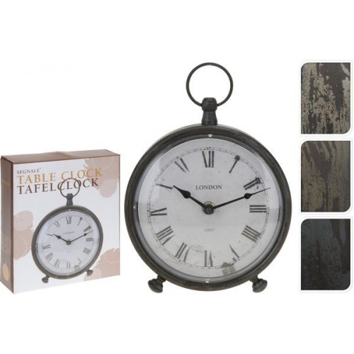 EXCELLENT Hodiny stolní kovové 16,5 x 20 cm KO-C37568