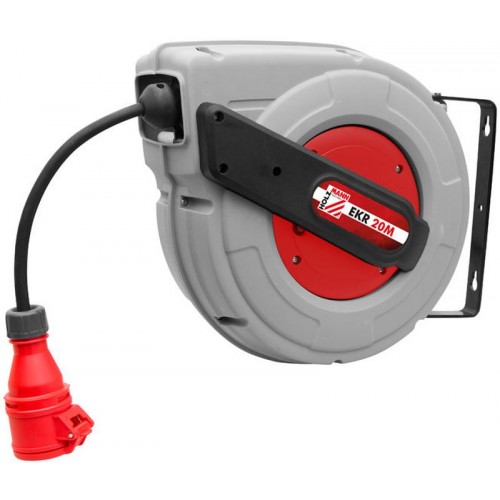 HOLZMANN Samonavíjející buben s el. kabelem 20 m EKR20M_400V HOLZMANN Samonavíjející buben s el. kabelem 20 m EKR20M_400V