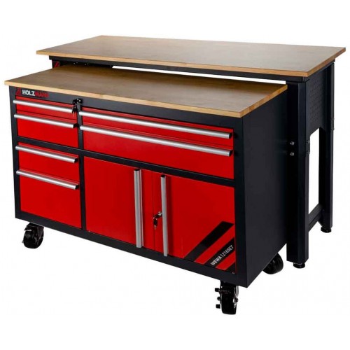 HOLZMANN Sada dílenského vozíku a pracovního stolu WEWA1216SET HOLZMANN Sada dílenského vozíku a pracovního stolu WEWA1216SET