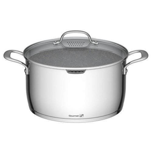 Hrnec G21 Gourmet Miracle s cedníkem 28 cm s poklicí, nerez/greblon 60022155 Hrnec G21 Gourmet Miracle s cedníkem 28 cm s poklicí, nerez/greblon 60022155