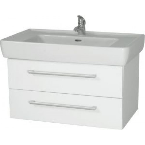 INTEDOOR NORDIC koupelnová skříňka 85 cm, závěsná s umyvadlem, bílá NR 85 01