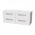 INTEDOOR ARKADE skříňka s dvojumyvadlem 130x55 cm bílá AK130D 4Z 01