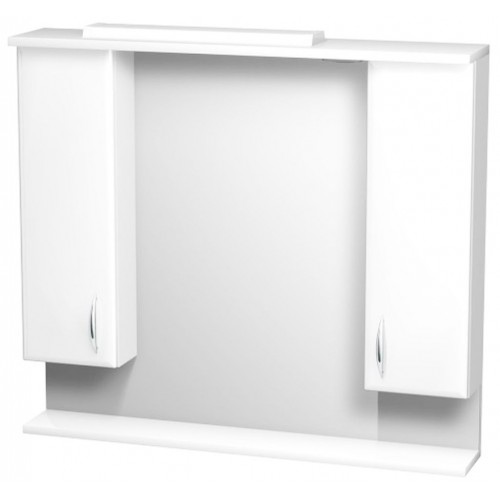 INTEDOOR KLASIK zrcadlová stěna 90x80 cm s osvětlením ořech ZS 90 34