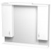 INTEDOOR KLASIK zrcadlová stěna 90x80 cm s osvětlením ořech ZS 90 34