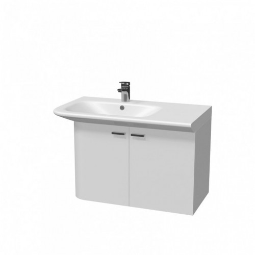 INTEDOOR TENDENZA rohová skříňka s umyvadlem levá 89x57 cm bílá TD 89 L 01