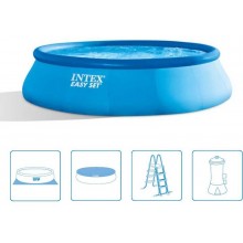INTEX Easy Set Pool Bazén 457 x 122 cm s kartušovou filtrační pumpou 26168