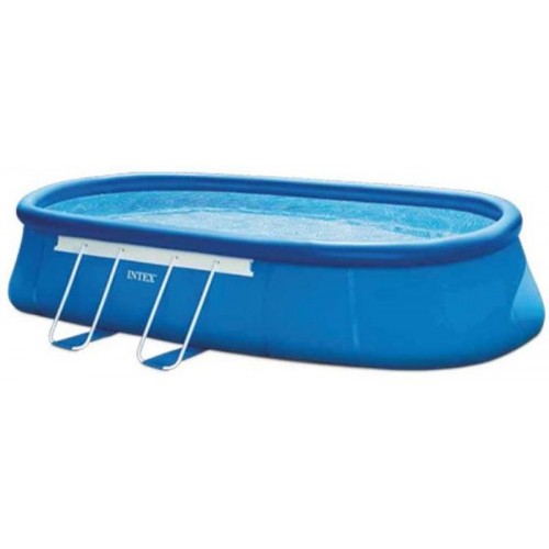 INTEX OVAL FRAME POOL 5,49 x 3,05 x 1,07 m s katrušovou filtrační pumpou ( 12 V ) 26192GN