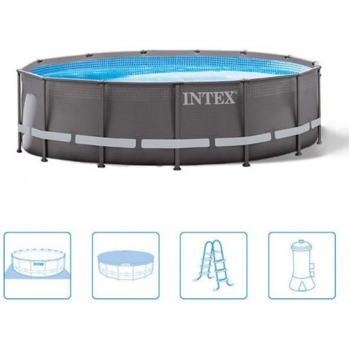 INTEX ULTRA FRAME POOL 4,27 x 1,07 m s filtrační pumpou 220-240 V 26310NP