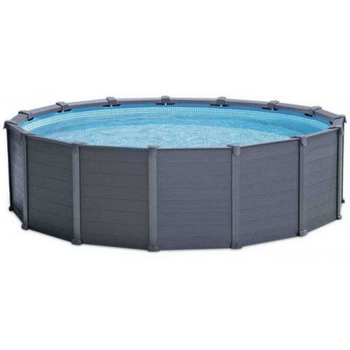 INTEX GRAPHITE GRAY PANEL POOL 4,78 x 1,24 m (+pískové filtrační čerpadlo Intex 4m3/h ) 26382NP