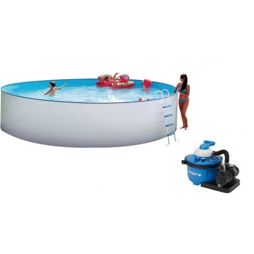 INTEX Bazén Nuovo s ocelovou konstrukcí 450 x 120 cm, písková filtrace a schůdky 011110