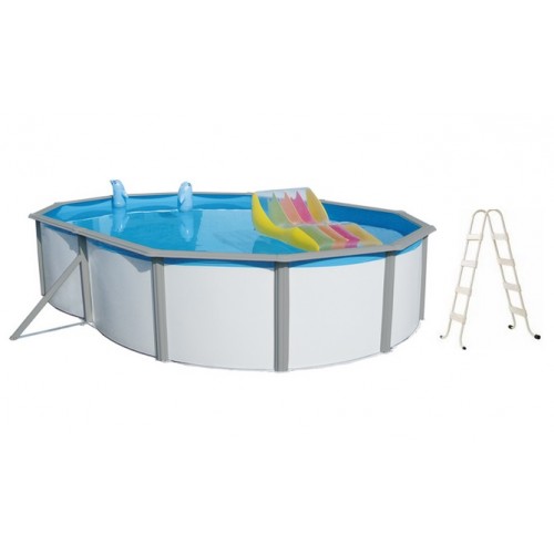 INTEX Bazén Nuovo de Luxe Duo oval 550 x 366 x 120 cm, schůdky, bez filtrace 011253
