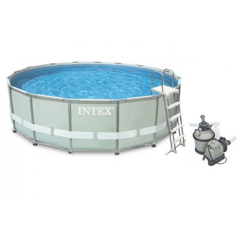 INTEX Bazén Frame Pool Set Ultra Rondo 549 x 132 cm, filtrace a schůdky 28336