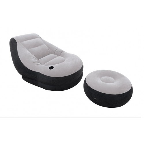 INTEX ULTRA LOUNGE Nafukovací pohodlné křeslo s otomanem 68564