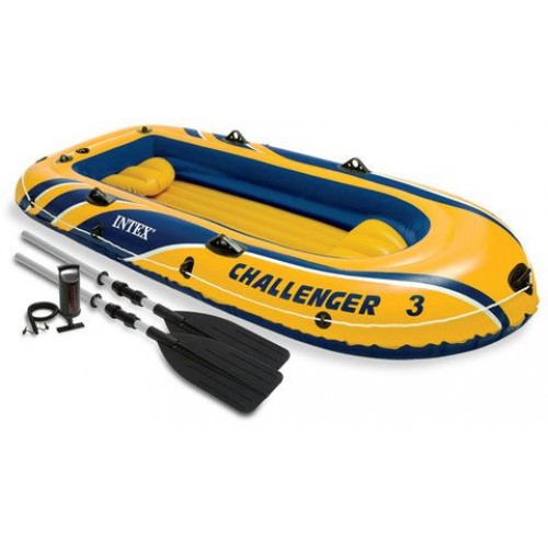 INTEX Challenger 3 Set Nafukovací člun, 295 x 137 x 43 cm 68370