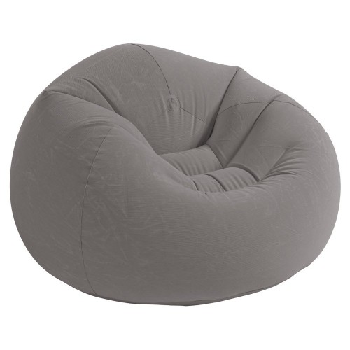 INTEX BEANLESS BAG CHAIR Nafukovací křeslo 107 x 104 x 69 cm, šedé 68579