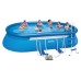 INTEX Bazén Oval Frame Pool Set 610 x 366 x 122 cm, filtrace a schůdky 128194GS