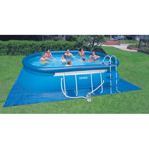 INTEX Bazén Oval Frame Pool Set 549 x 305 x 107 cm, filtrace a schůdky 28192GN