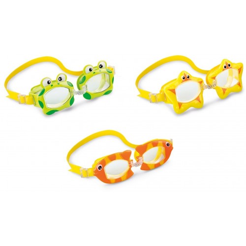 INTEX FUN GOGGLES Dětské brýle do vody, žluté 55603