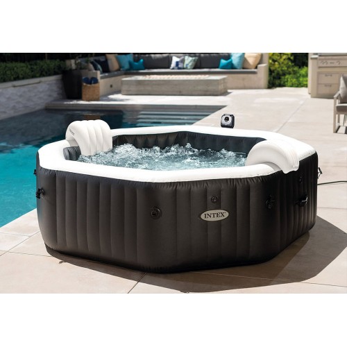 INTEX Jet & Bubble Spa Deluxe Octagon Vířivka systém slané vody, pro 6 osob 28462EX