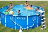 VÝPRODEJ INTEX Metal Frame Pools Bazén 457 x 122 cm s filtrací 28242GN POŠKOZENÝ OBAL
