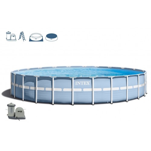INTEX PRISM FRAME POOL SET Bazén 549 x 122 cm s kartušovou filtrací, 28752GN INTEX PRISM FRAME POOL SET Bazén 549 x 122 cm s kartušovou filtrací, 28752GN