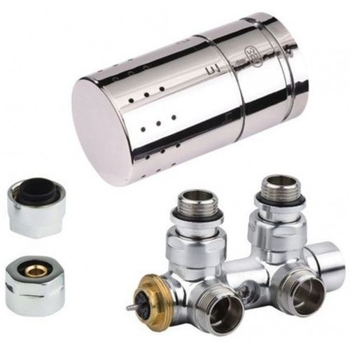 ISAN Rohový středový termostatický ventil sada č.22, chrom O19CWA-22