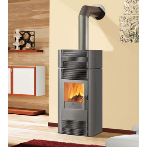 EDILKAMIN JAZZ teplovzdušná krbová kamna na dřevo s ohřívačem pokrmů, šedá 641820 EDILKAMIN JAZZ teplovzdušná krbová kamna na dřevo s ohřívačem pokrmů, šedá 641820